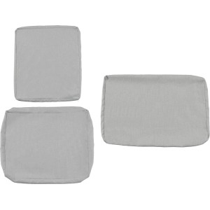 Set di 6 fodere per cuscini per set lounge Carleton, ricambi per cuscini seduta, schienale e sgabello.