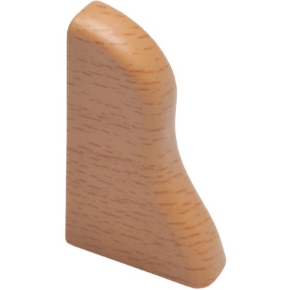 Terminale per battiscopa faggio 2 pezzi 4x2 cm