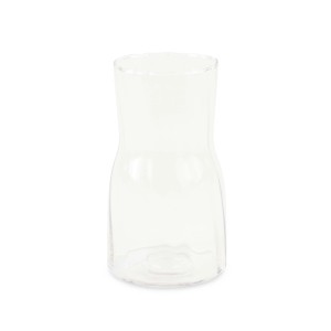 Vaso in vetro Ø9,5xH17 cm bianco