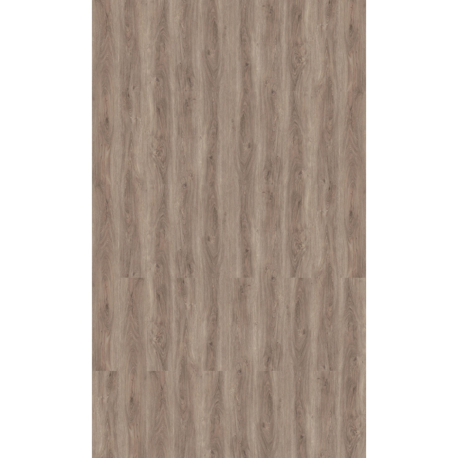 Pavimento in vinile a click Rovere Lucca in stile rustico con isolamento acustico integrato.