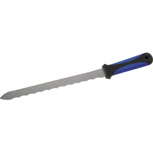 Coltello per isolamento LUX, lama da 280 mm con manico blu e nero.