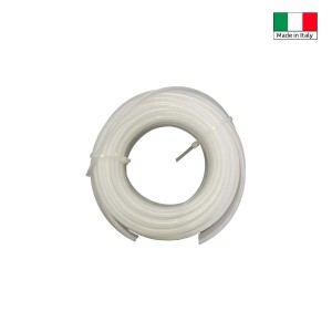 Tubo trasparente arrotolato per applicazioni versatili.