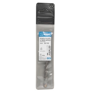 Punta pilota Krino 8x120 mm in confezione di plastica per seghe a tazza.