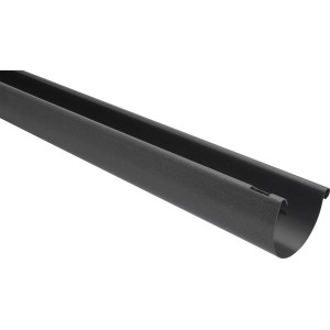 Grondaia Marley RG 100, antracite-metallizzato, 3 m, grondaia in plastica semicircolare.