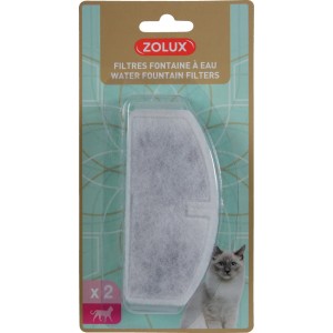 Filtri Zolux per fontanelle per gatti, confezione da 2. Filtro acqua per fontana.