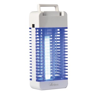 Elettroinsetticida con luce UV, corpo bianco.