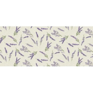 Tovagliato in tnt cerato goffrato H 140 cm x 20 m Fiori Lavanda