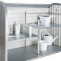 Ripiano intermedio Biohort per StoreMax 160, 2 pezzi, zincato a caldo, con supporti per scaffali.