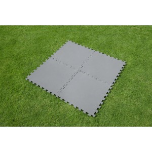 Tappeto protettivo per sotto piscina Bestway 50x50 cm grigio 9 pz