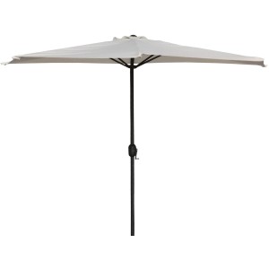 t.b.t. ombrellone da balcone rettangolare in tonalità chiara.