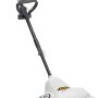 Spazzaneve elettrico t.b.t. bianco per la manutenzione invernale del giardino.