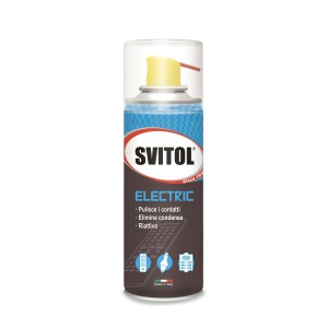 Svitol Electric spray per la pulizia e la manutenzione dei contatti elettrici.