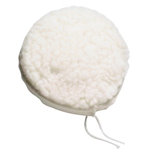 Cuffia per lucidatura LUX 125 mm in pelle di agnello con coulisse per una lucidatura delicata.