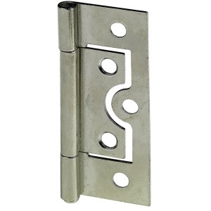 Cerniera per anta a soffietto Hettich, 50x23mm, acciaio nichelato, set da 2 per mobili e ante.