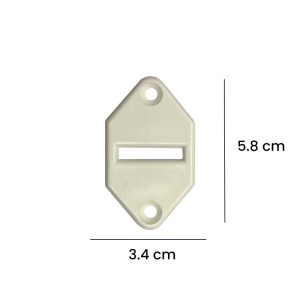 Guidacinghia tapparelle verticale nylon 34x58 mm bianco