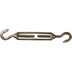 Tenditore t.b.t. con ganci, per cinghie di tensione e fissaggio del carico.