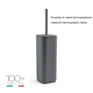 Scopino bagno Seventy in resine termoplastiche grigio matt