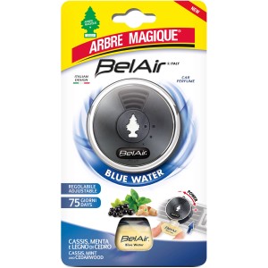 Bel Air Blue Water profumo per auto per la cura dell'auto con cassis, menta e legno di cedro.