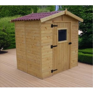 Casetta da giardino in legno sp 16 mm H204xL180xP187 cm