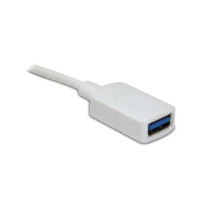 Cavo USB bianco per accessori cellulari.