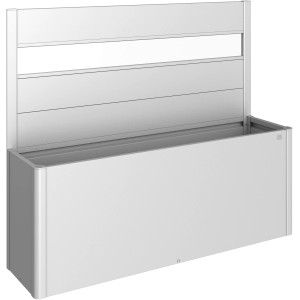 Biohort Belvedere paravento in metallo per aiuola rialzata, argento-metallizzato, misura 200.