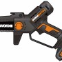 Potatore a una mano Worx WG327E.9 (senza batteria/caricabatterie) nero/arancio. Sega a batteria compatta per potatura.