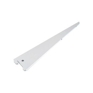 Staffa a U argentata, 37 cm, per scaffali e costruzione di mobili, acciaio, portata fino a 50 kg.