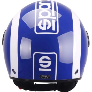 Casco t.b.t. blu e bianco per accessori auto con logo Sparco.