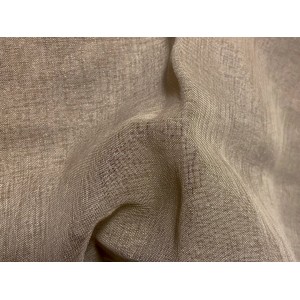 Primo piano del tessuto della tenda t.b.t. Struttura tessile beige.