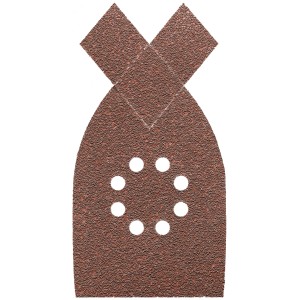 Fogli abrasivi LUX K40 per levigatrice multifunzione Black+Decker, adatti per legno e metallo.