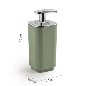 Dosasapone bagno Seventy in resine termoplastiche Ekoplà verde salvia