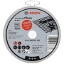 Set di dischi da taglio Bosch, 10 pezzi, Ø 115mm, per smerigliatrici angolari in acciaio inox.