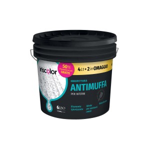 Idropittura antimuffa con forte potere igienizzante bianco 6 l
