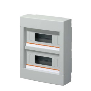 Centralino da parete senza portella 24 moduli IP40 grigio