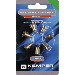 Set di 7 punte per pirografo, accessori per saldatrici.