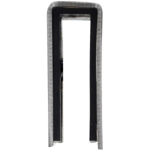 Wenko Doppio gancio doccia Vieste in acciaio inox opaco. Porta asciugamani per box doccia.