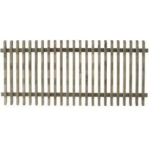 Pannello di recinzione in legno per giardino, staccionata, grigio-verde