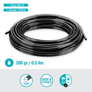 Tubo di distribuzione Gardena 4,6 mm (3/16) per Micro-Drip-System arrotolato.