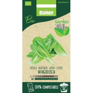 Confezione di semi di lattuga da taglio, verdura a foglia per l'orto.