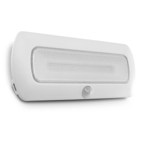 Torce t.b.t. bianca con sensore di movimento per interni.