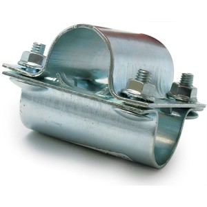 Collare per tubi zincato con viti per accessori video.