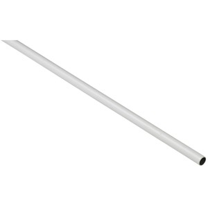 Tubo appendiabiti Hettich bianco in acciaio, tondo, Ø 25 mm, lunghezza 1200 mm.