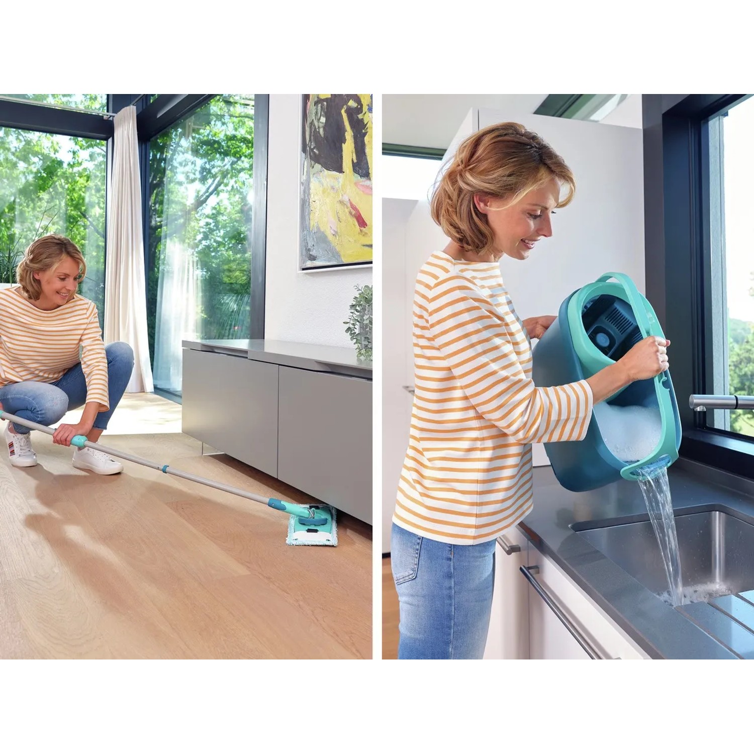 vhbw 4X Testina pulente sostituisce Leifheit 52094, 52115 per mocio