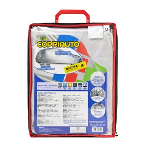 Copriauto t.b.t., taglia M, per protezione antigelo e intemperie.
