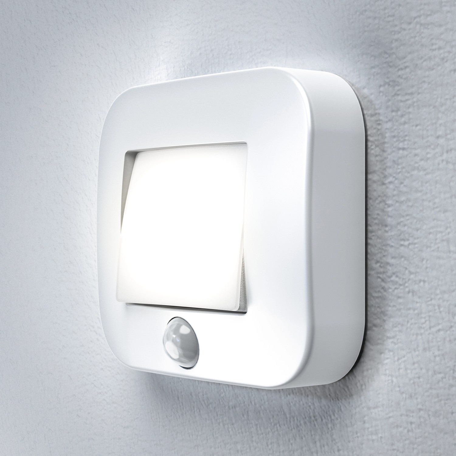 Luce notturna a LED Nightlux bianca di Ledvance con sensore di movimento per corridoio.