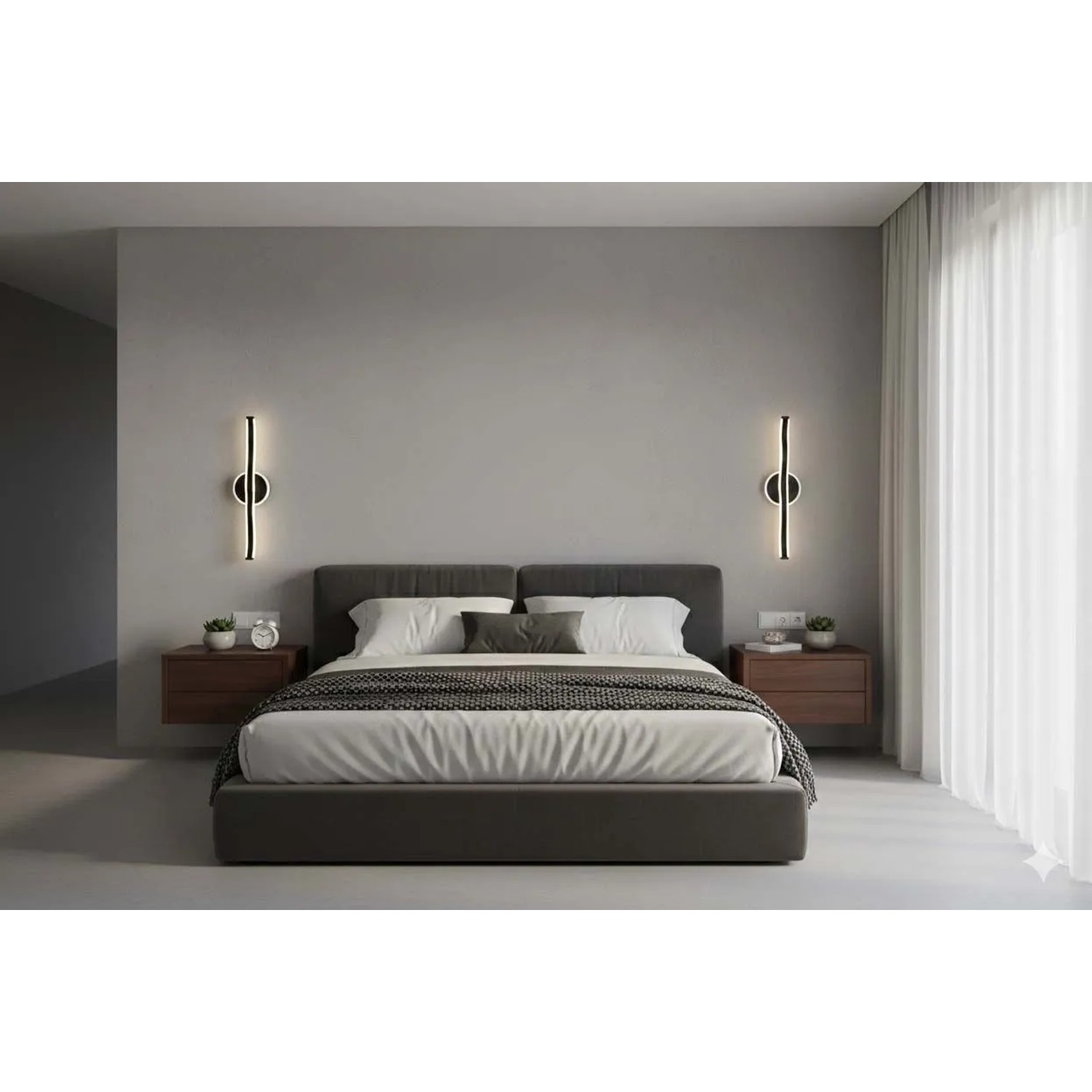 Applique LED Leyla 460 lm 4000K 10x39,5x8,5 cm nero acquista da OBI