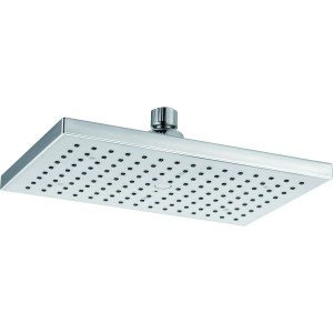 Soffione doccia rettangolare t.b.t. cromato per montaggio a soffitto.