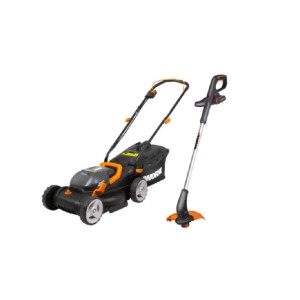 Set tagliaerba a batteria e tagliabordi