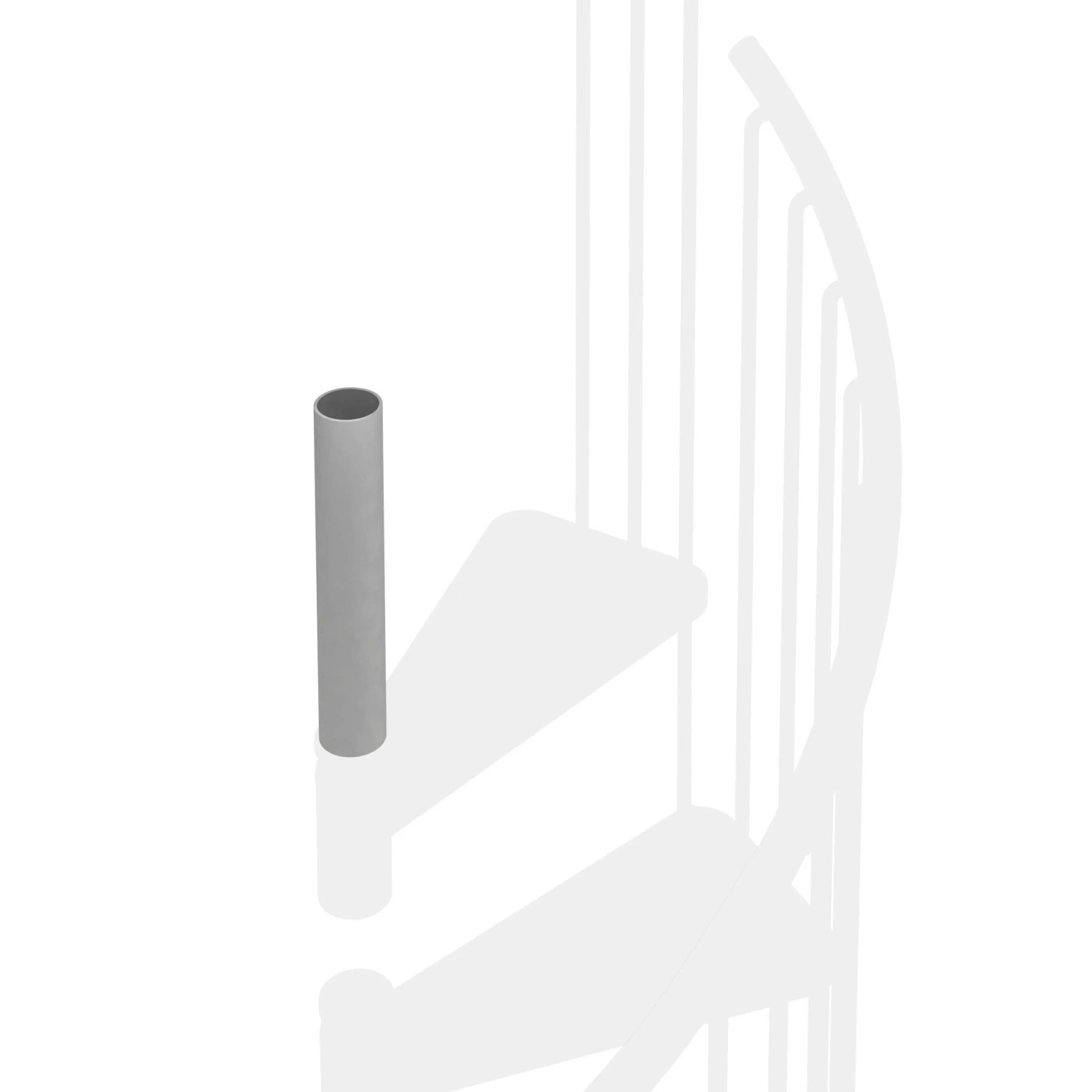 STAFFA Prolunga Dritta Per ANTENNA O PARABOLA A Palo O A Muro 100cm