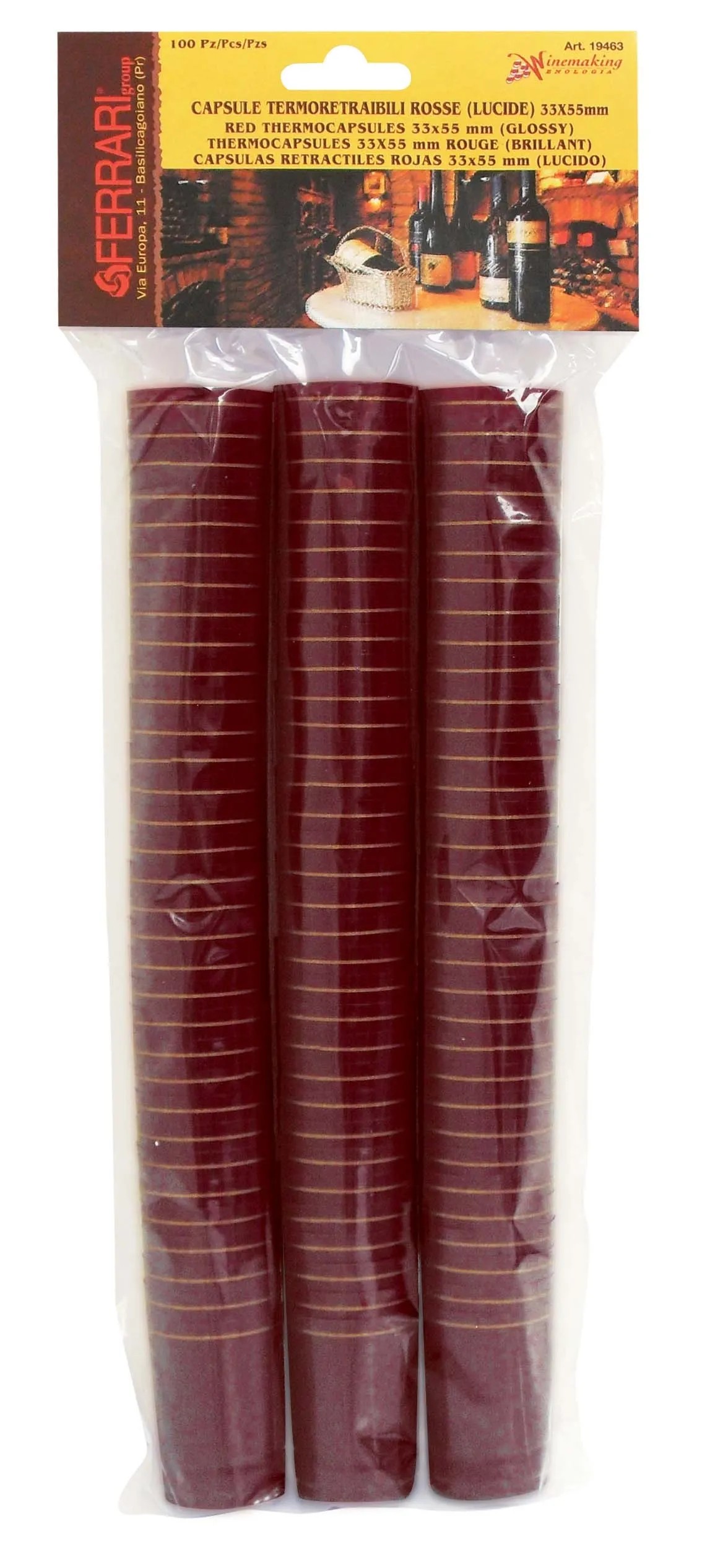 Tubo Termoretraibile HICKORY TUBE WORKS - Rosso - 1-1/2 Pollici - Rapporto 3:1 - 5 Piedi